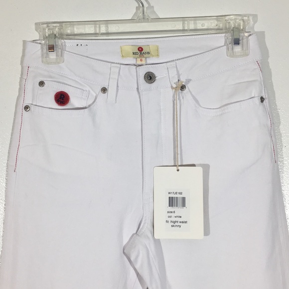 White high waisted Skinny Jeans - 6 - Picture 3 of 6